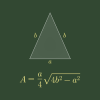이등변삼각형의 넓이 공식