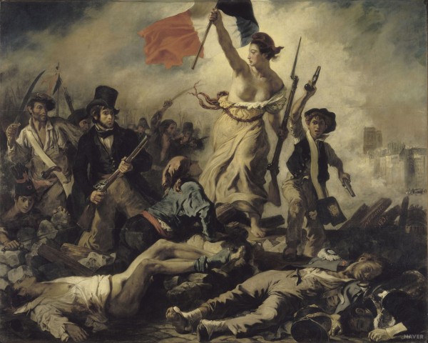 민중을 이끄는 자유의 여신 - 1830년 7월 28일
