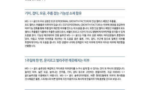 첨단피부과학! 피부반전 솔루션 MS-Ⅱ PLUS