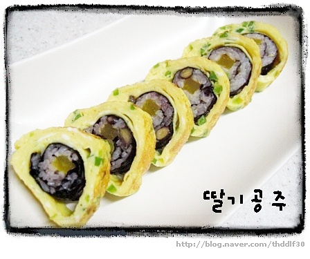 단무지김밥 이미지