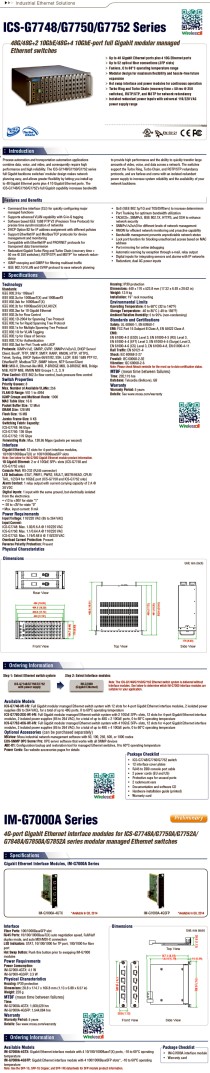 MOXA ICS-G7748 (기가 48포트) 산업용스위치-관리형,모듈타입 ,ICS-G7750, ICS-G7752, 시리얼통신 ...
