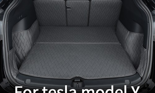 7pcs/set Leather trunk For Tesla Model Y Trunk Mat Accessories Model Y  Tesla Y Accessoires All-inclusive Back Box Cushion