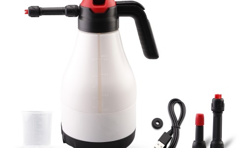 SPTA 8.4V 1.8L Cordless Car Wash Sprayer Foam Sprayer Manual Pressure Pot  Foam PP Watering Can Foam Bottle For Car Washing