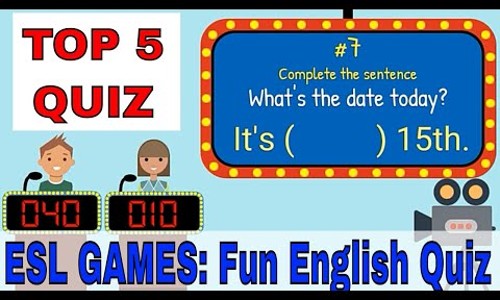 [영어 게임 수업] Top Five Quiz Game / top 5 게임 / 게임 활동 수업 / ppt 다운로드 / 학기말 영어 ...