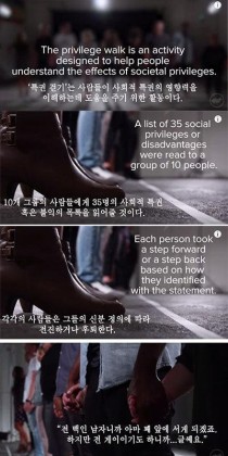 특권 걷기(Privilege Walk) 실험 - What Is Privilege? : 네이버 블로그