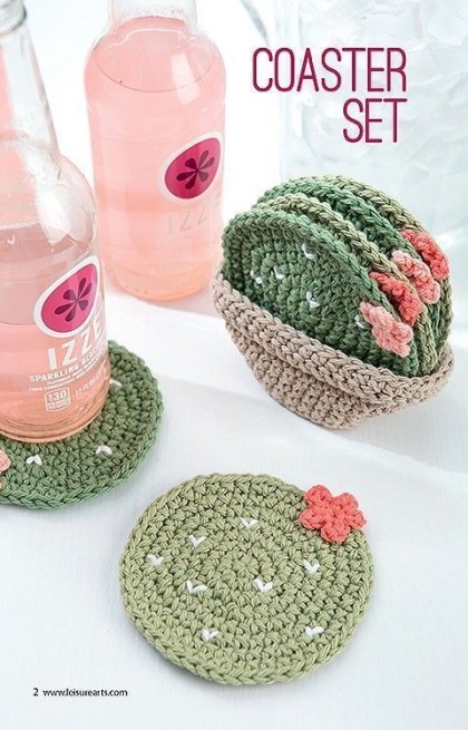 Crochet Fruit Coasters Pattern - Repeat Crafter Me