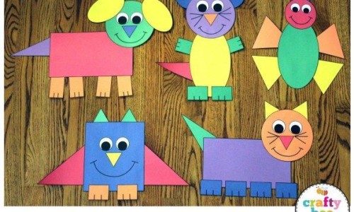 19 Easy Shape Arts and Crafts for Toddlers and Preschoolers - Taming Little  Monsters