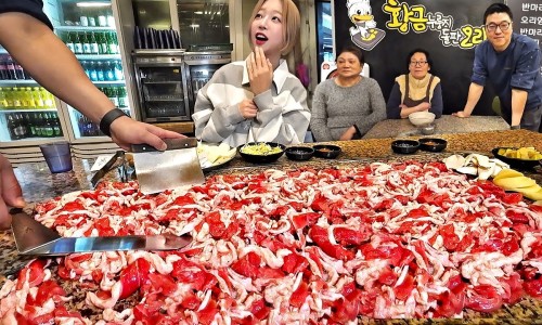 황금누룽지돌판오리 이미지