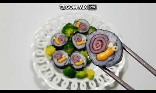 달팽이김밥 이미지