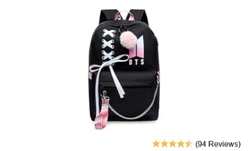  Alikpop USB Backpack Jimin Suga Jin Taehyung V Jungkook Korean  Casual Backpack Daypack Laptop Bag College Bag With a Case(B) : Electronics