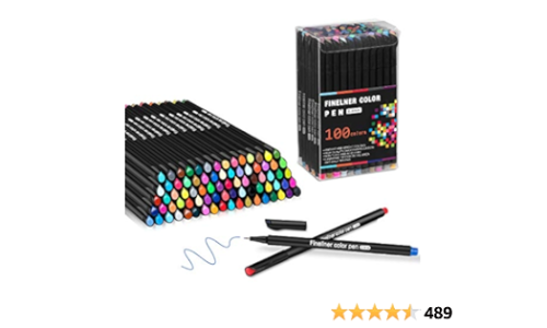 PANDAFLY Black Micro-Pen Fineliner Ink Pens - Precision Multiliner Pens  Micro Fine Point Drawing Pens for