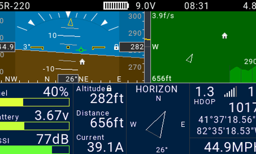 EdgeTx에 iNav lua telemetry widget 작동되네요. : 네이버 블로그