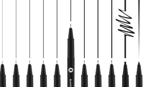 PANDAFLY Black Fineliner Ink Pens - Precision Multiliner Micro Fine Point  Drawing Pens for Sketching, Anime, Manga, Artist Illustration, Bullet