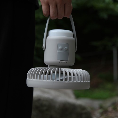 Poong Feel 캠핑 서큘레이터 탁상용 무선 충전식 보조배터리겸용 랜턴 무드등 실링팬 상세 이미지 2