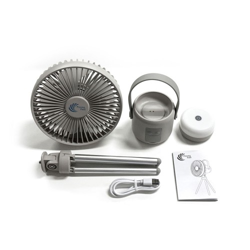 Poong Feel 캠핑 서큘레이터 탁상용 무선 충전식 보조배터리겸용 랜턴 무드등 실링팬 제품 이미지