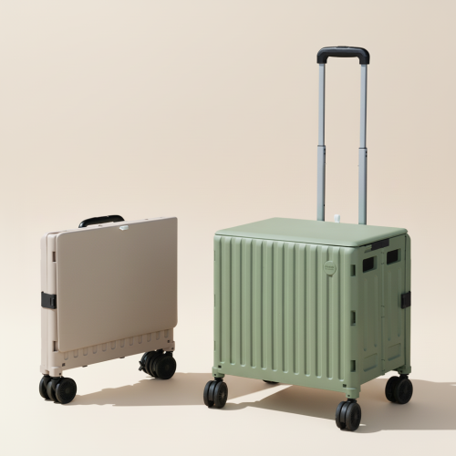 로티홈시스 접이식 카트 쇼핑 마트 시장바구니 장바구니 캐리어 L(대형), 그린 상세 이미지 2