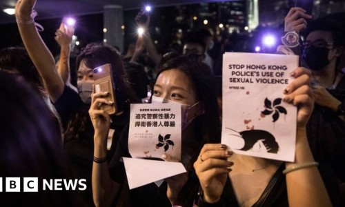 Hong Kong protesters in MeToo rally against police