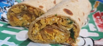 5대 필수 영양소를 한 번에~인도식 스크램블드 에그롤(feat. 차파티)♡에그 부지 롤  Egg bhurji roll