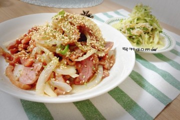 #슬기로운 집밥생활(82)- 오리훈제볶음&숙주와사비냉채