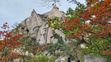 북한산 국립공원 : 계곡과 단풍 숲 지나 가을 옷 입은 백운대를 마주하는 등산코스