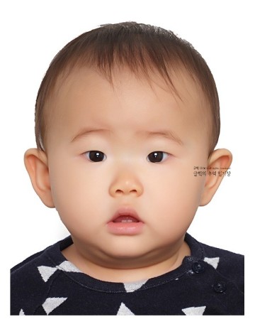 아기증명사진 아기여권사진 규정 ( 생후9개월 )