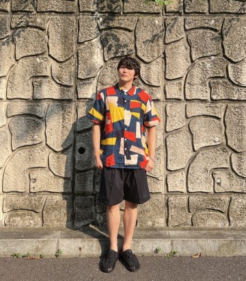 여름 유니크한 패턴의 남자 반팔 셔츠 우일신 모자이크 반팔 셔츠 리뷰!