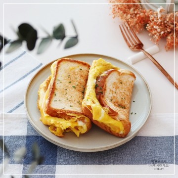 원팬토스트 백종원 식빵 계란 치즈 토스트 만들기 _ 아침식사대용 간단토스트 레시피