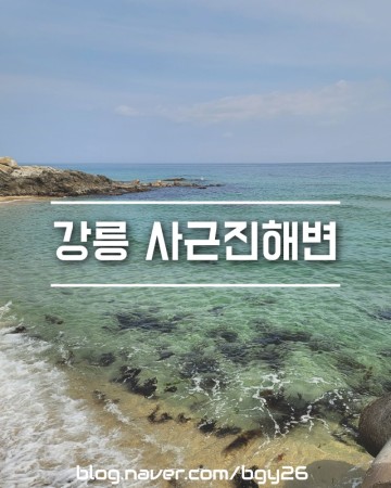 강릉 사근진해수욕장 풍경 (해변시설 이용요금 정보 포함)