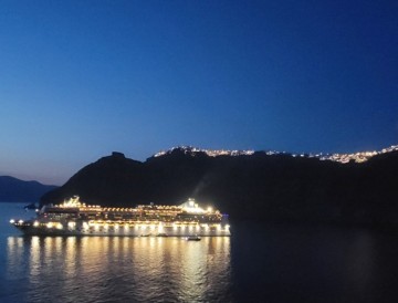 지중해 크루즈여행 그리스 산토리니 기항지관광, 영어투어 케이블카 탑승 방법