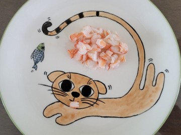 고양이 새우 간식 만들기