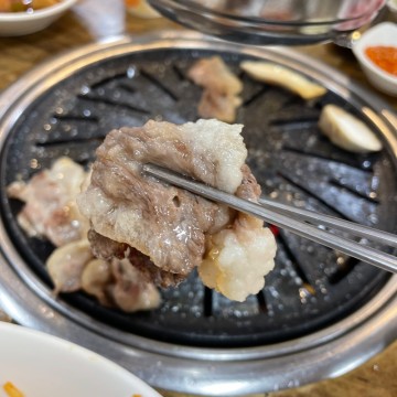 포항 남구 맛집 _ 100세 식당 숯불구이 생대패 한우 차돌