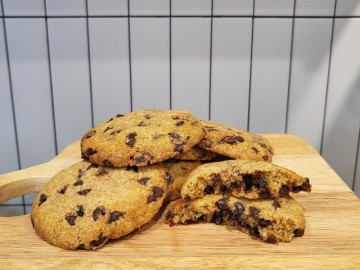 ⭐️통밀쿠키: 통밀만의 식감이 살아있는 초코칩 쿠키 원볼레시피 (노버터, 노계란, 노밀가루)