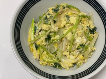 참나물 요리/ 참나물 계란 덮밥 만들기