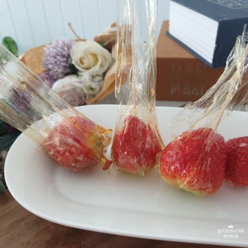 비닐 딸기 탕후루 만들기 딸기 탕후루 만드는법 딸기탕후루 어린이날 디저트 딸기요리
