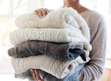 울 양모 스웨터 세탁하기,  손빨래, 세탁기 세탁법 2가지