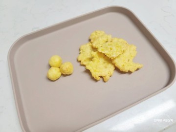 10개월 11개월 아기 감자치즈볼 바삭한 감자칩 간식 만들기