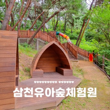 춘천 아이와 가을에 가볼만한 곳 삼천유아숲체험원 이용 정보