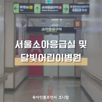 서울 소아응급실 전국 달빛어린이병원 아기응급실 찾는 법
