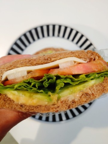 다이어트 샌드위치 건강식단 바나나퓨레 샌드위치 간단한 아침메뉴