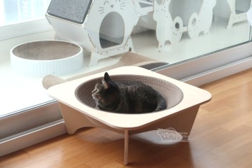 고양이 스크래쳐 로마 자작이 XL 행복한 찐반응 침대 (네이버펫)
