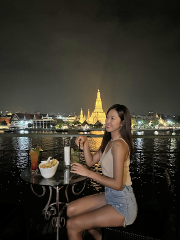 태국 방콕여행 왓아룬뷰 볼 수 있는 더데크 야경 후기!