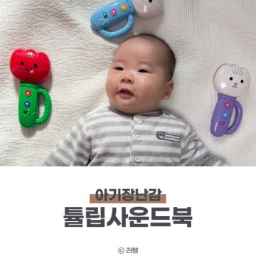 신생아 장난감 2개월 3개월 100일 아기 장난감 튤립 사운드북