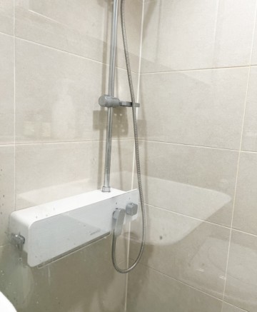 린스활용법 화장실 거울물때 샤워부스 유리청소 (이케아 스퀴지)