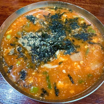 속초 영랑호 맛집 장칼국수 정든식당 주차 웨이팅