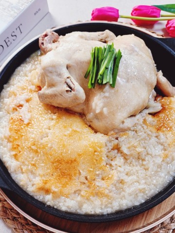 누룽지닭백숙 만들기 전기밥솥 찹쌀 누룽지 백숙 레시피 간단한 닭요리 생닭 손질법