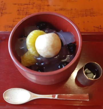안미츠(あんみつ) 일본 카페 디저트 화과자 노포의 비건 디저트 앙미츠