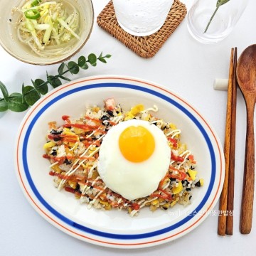백종원 김밥볶음밥 레시피 남은 김밥 요리 한그릇음식
