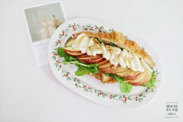 애플 브리치즈 샌드위치 만들기 크로와상샌드위치만들기