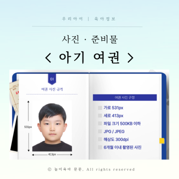 아기 여권 신청 사진 옷 아이 여권 만들기 준비물 수수료