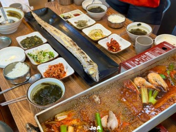 제주 서귀포 중문 관광 단지 맛집 통갈치 구이 조림 중문수원음식점
